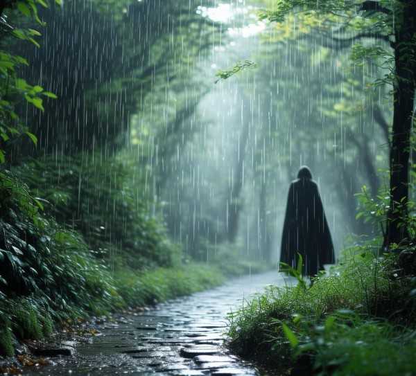 雨中漫步，诗意盎然的细雨时光,细雨蒙蒙，诗意盎然的雨中漫步,自然,诗意,童话,第1张