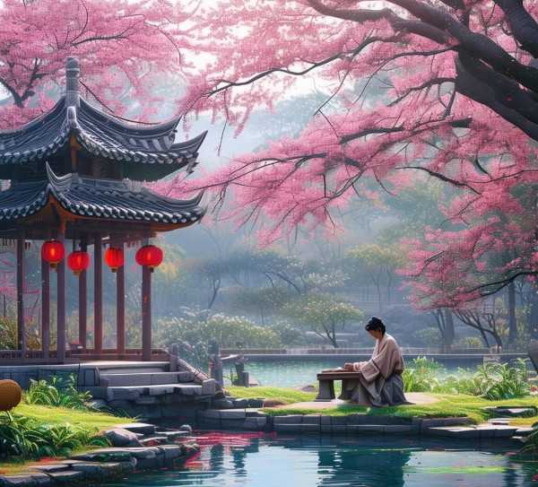 春意盎然，古韵诗词中的春天画卷