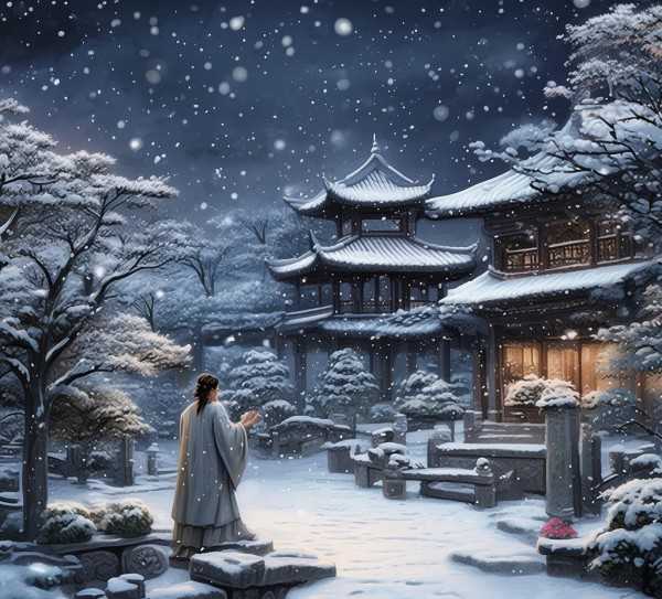古韵盎然，咏雪诗韵