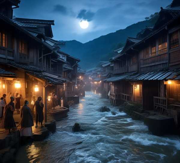 古镇潮涌，三江观潮记