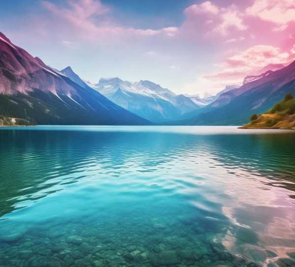 湖光山色颂自然，湖的永恒赞歌