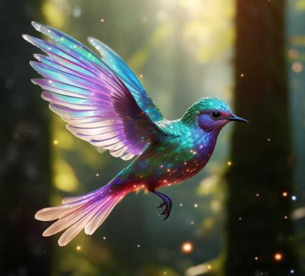 天空中的飞翔精灵——自由翱翔的小鸟掠影