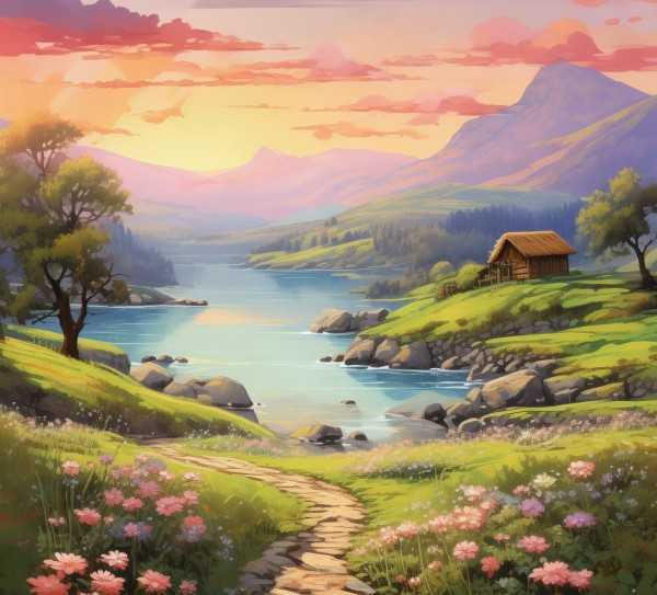 诗意栖息，山与水的和谐画卷