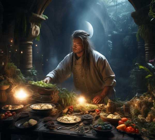 子午当餐日月精，探寻古老传说中的神秘食材之谜